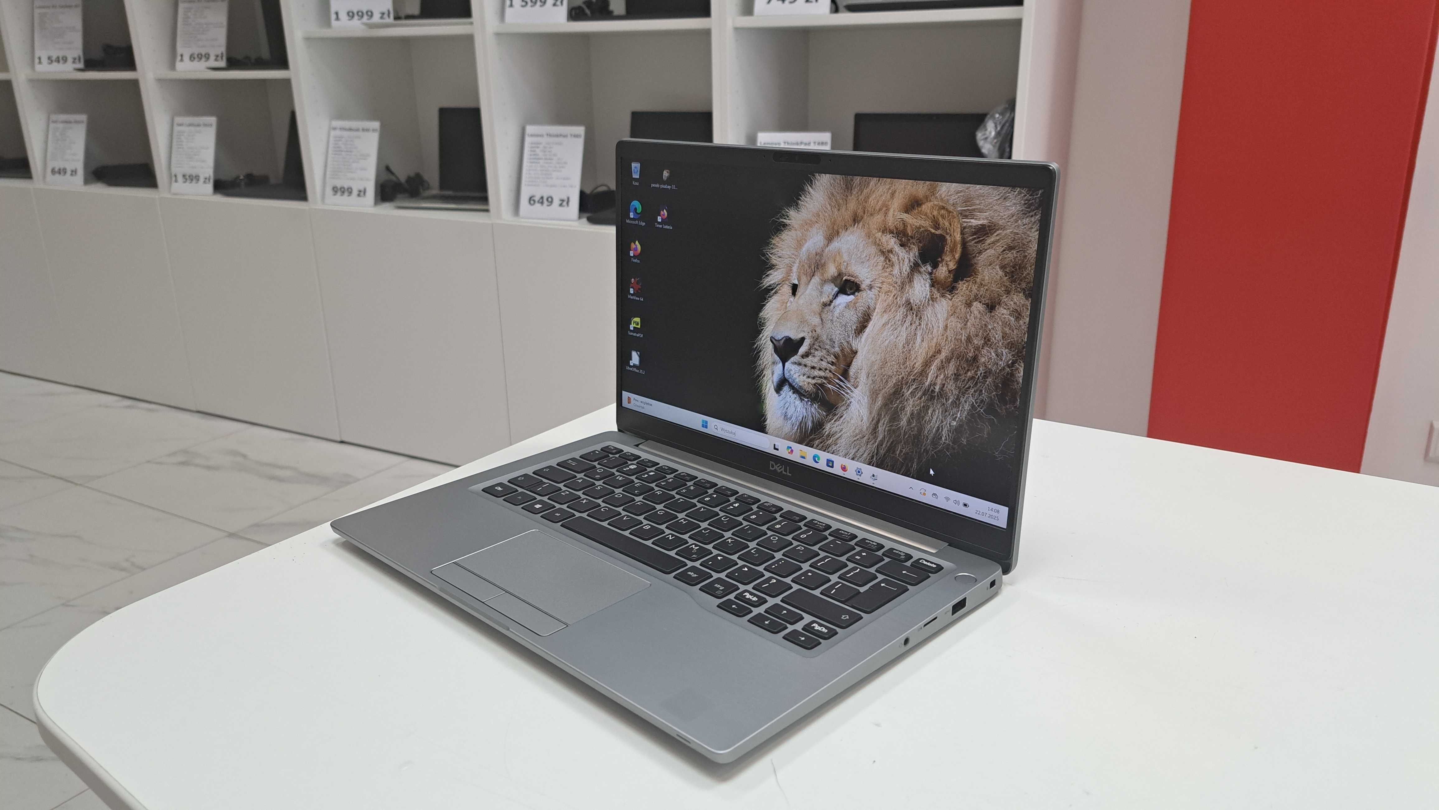 Elegancki Dell Latitude 7400 14" i5-8gen 16GB 256SSD IPS FHD Klasa A