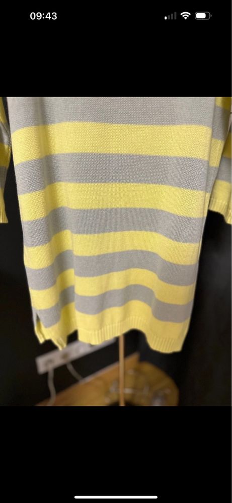 Sweter w paski rękaw 3/4 S/M
