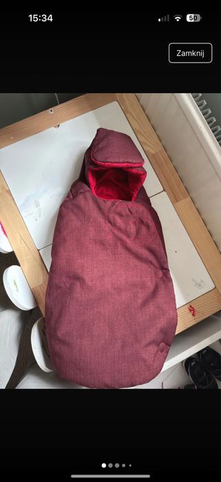 Śpiworek do łupiny nosidełka cybex na zimę