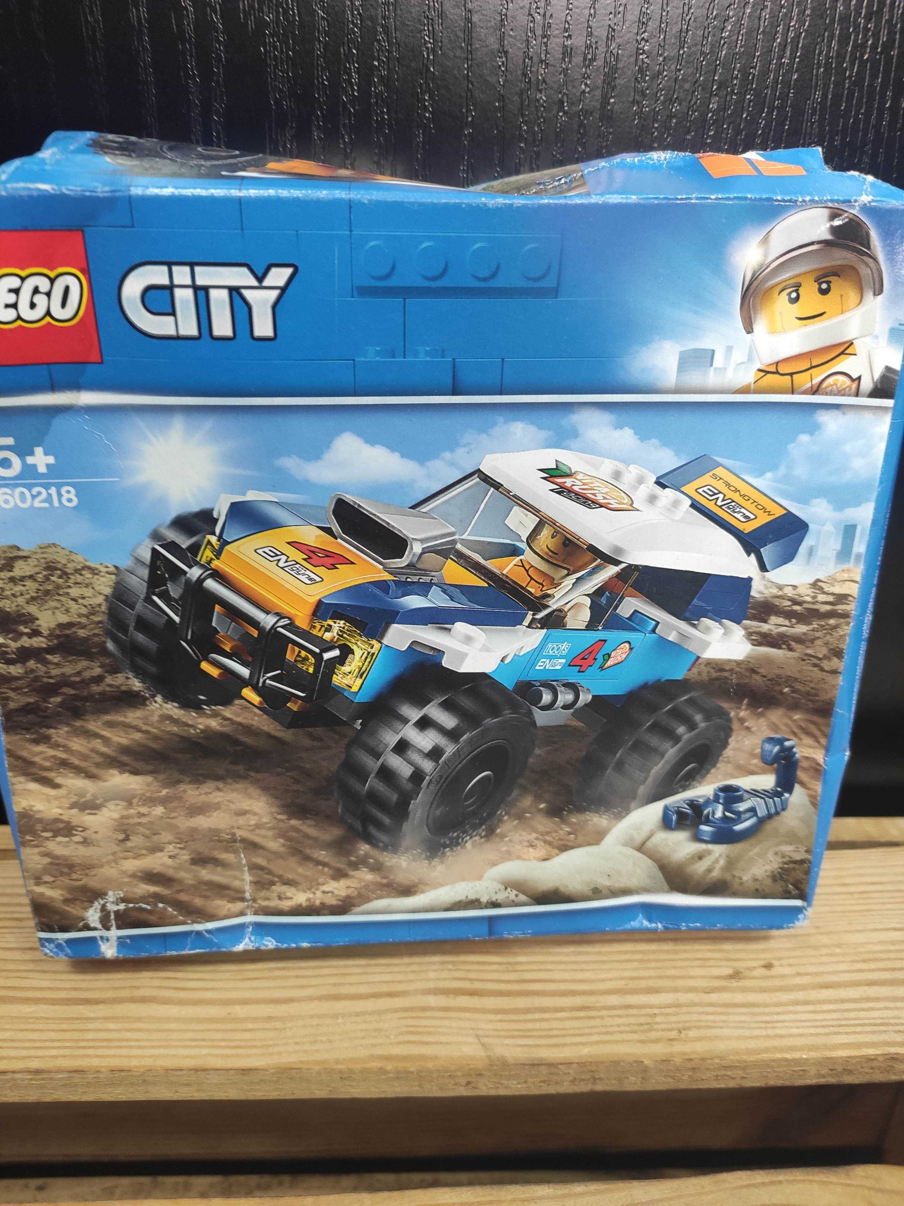 Klocki Lego City 60218 Pustynna wyścigówka Uszkodzone opakowanie