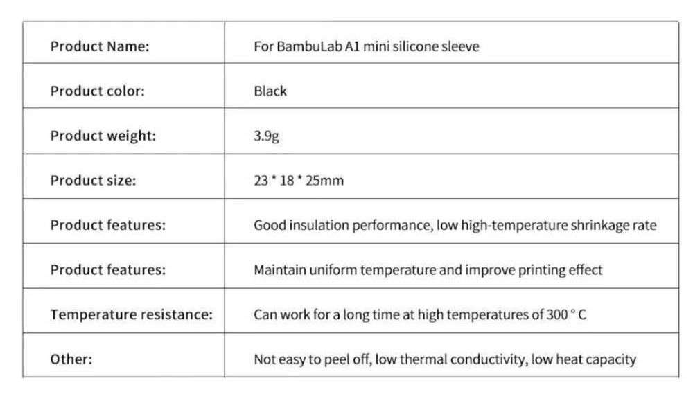 НАБІР (3 шт.) Силіконових чохлів для хотенду Bambu Lab A1 / A1 Mini 30