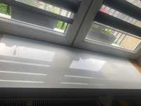 Panel górny z hartowanego białego szkła  120/40
