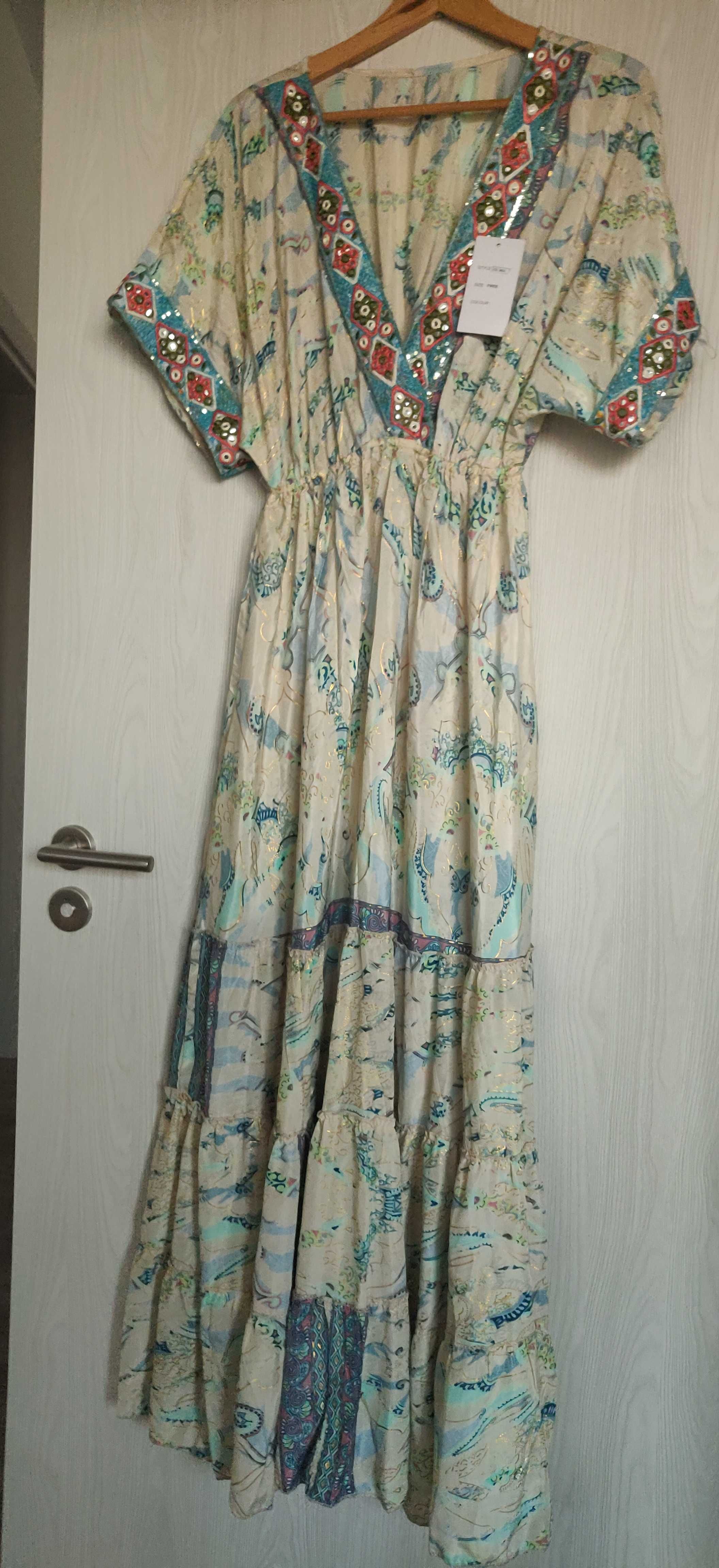 Sukienka r46-48 Boho kolory