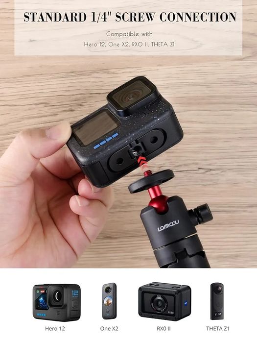 Mini statyw z przedłużką selfie STICK LAMMCOU