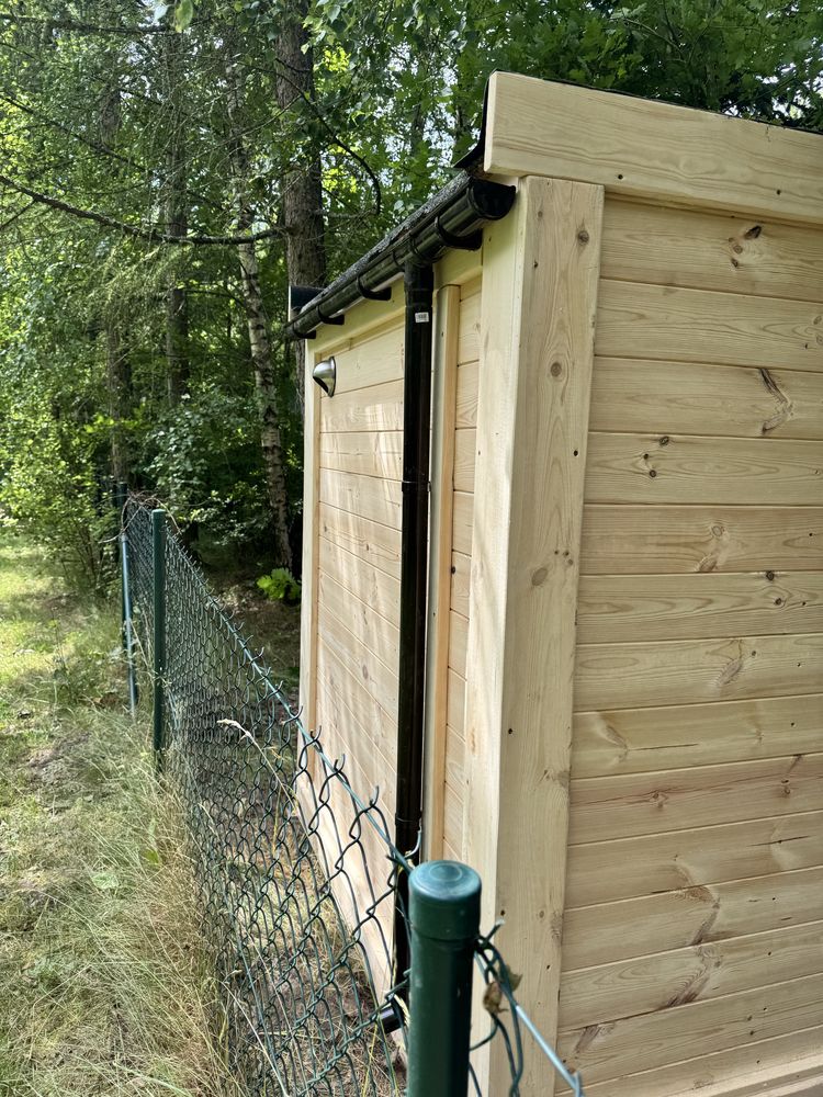 Sauna ogrodowa, ocieplona zewnetrzna sauna na drewno