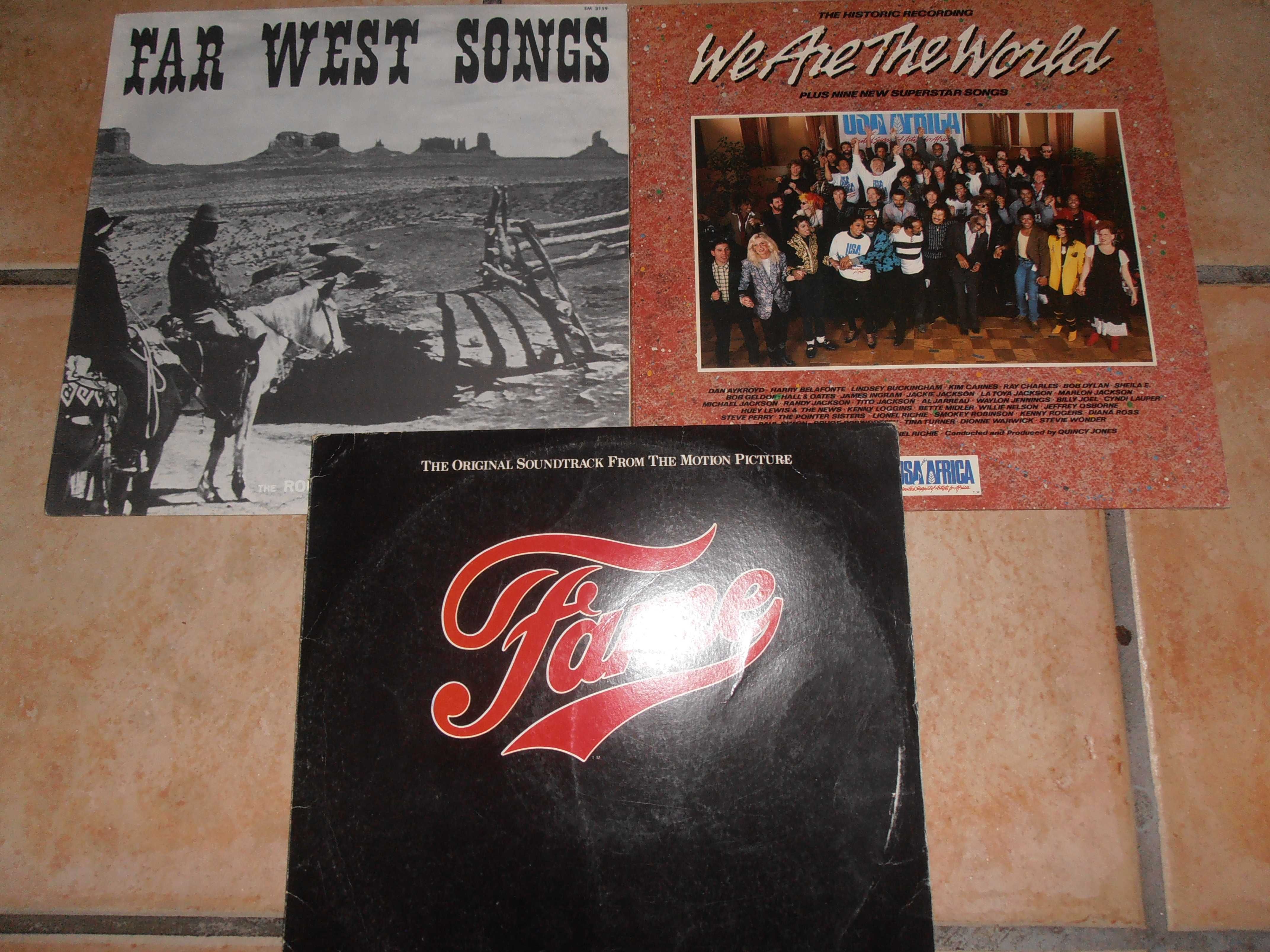 vinil- 2 LPS, Far West songs, Fame,originais, bom estado