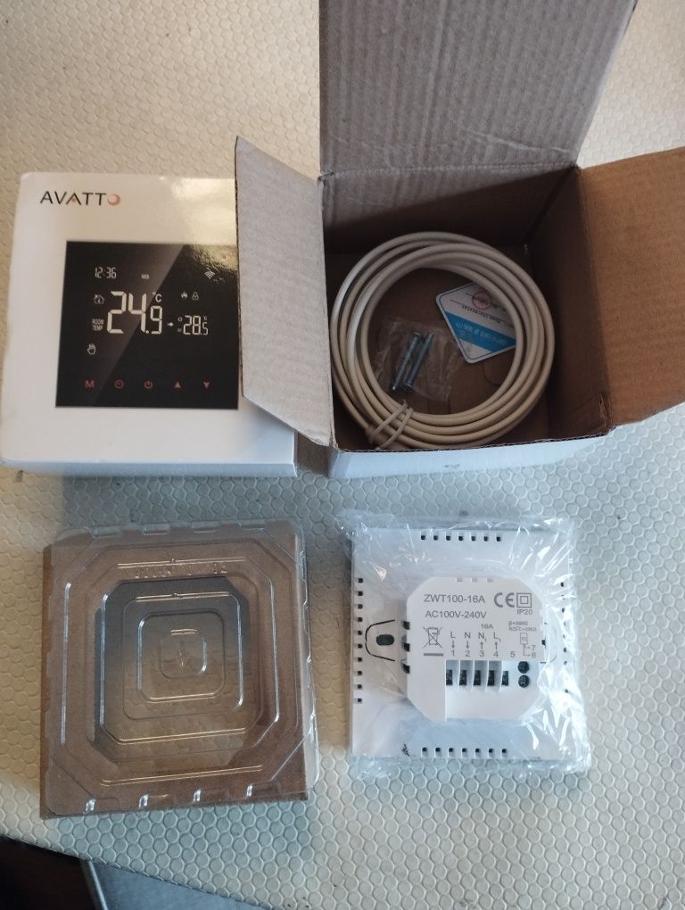 Termostato Inteligente Avatto ZWT100-16A branco