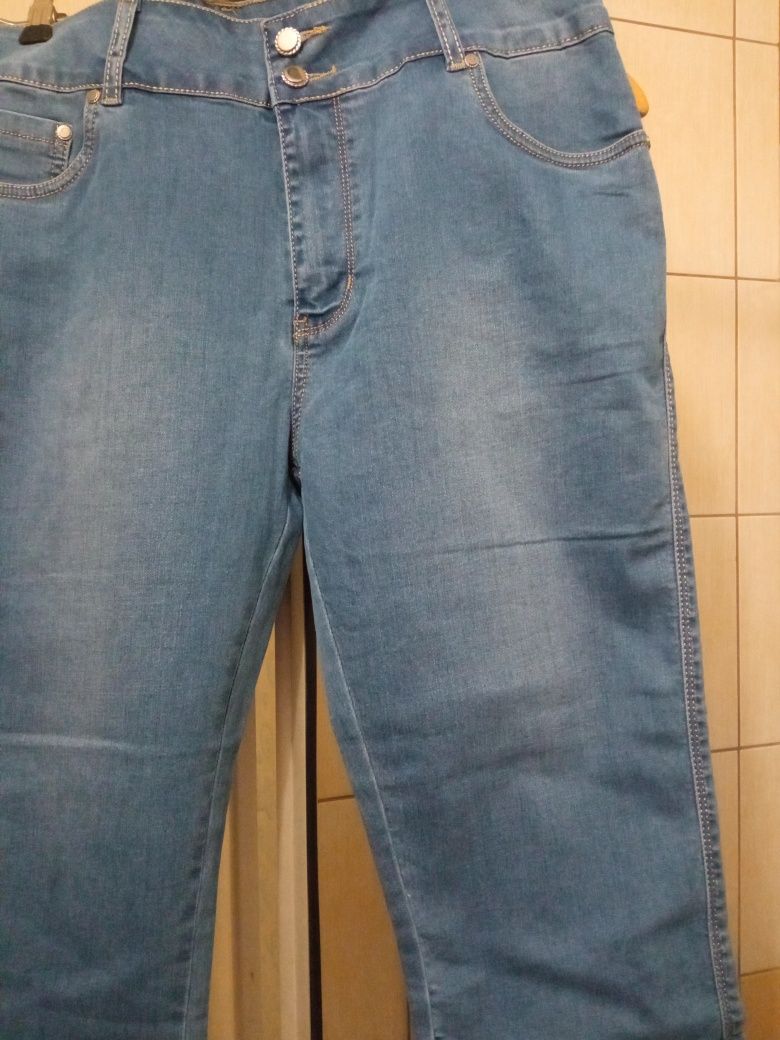 Spodnie spodenki nowe damskie jeansowe niebieskie XL