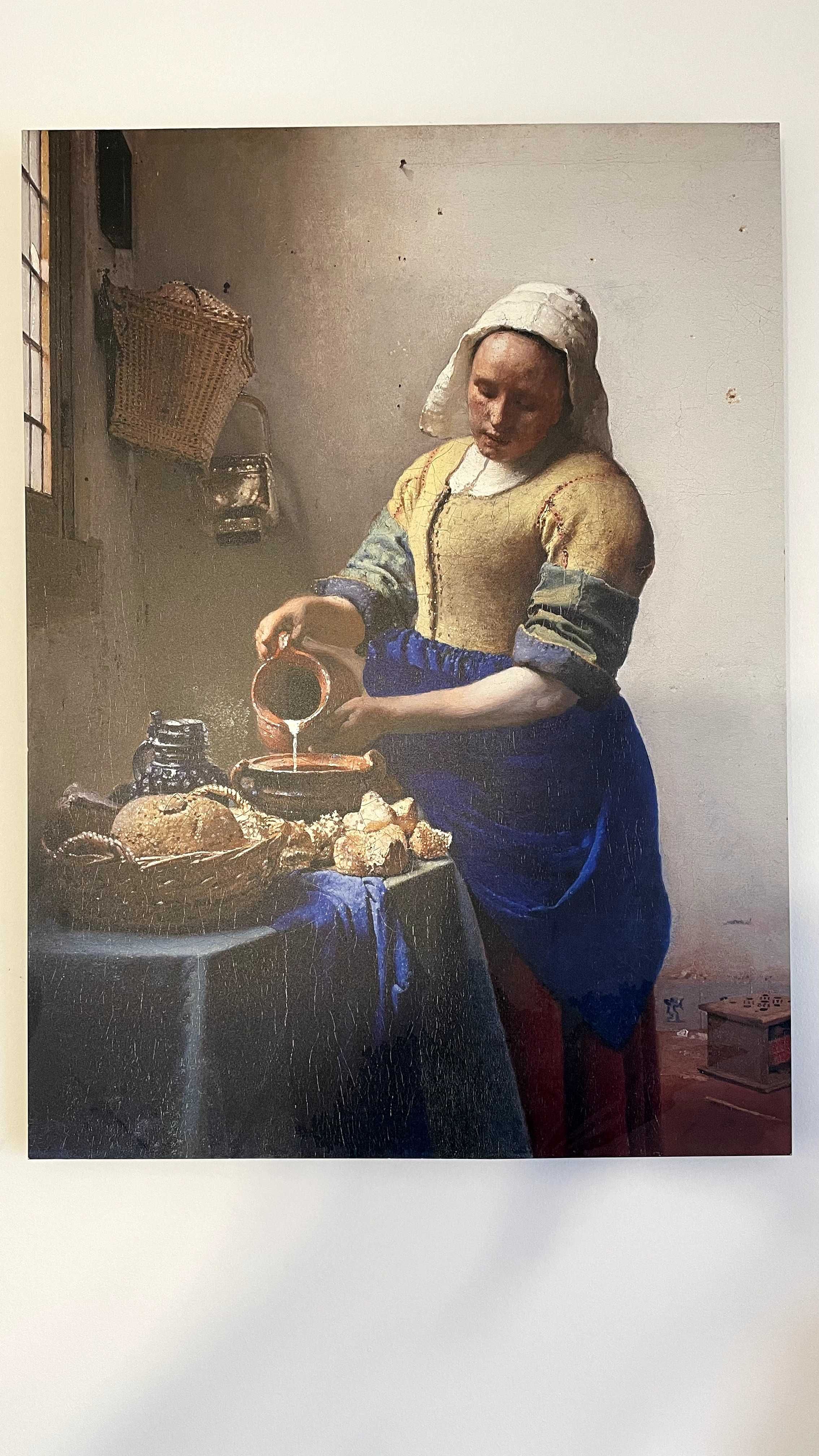 Obraz Mleczarka trwały materiał 55 X 40 cm. Johannes Vermeer