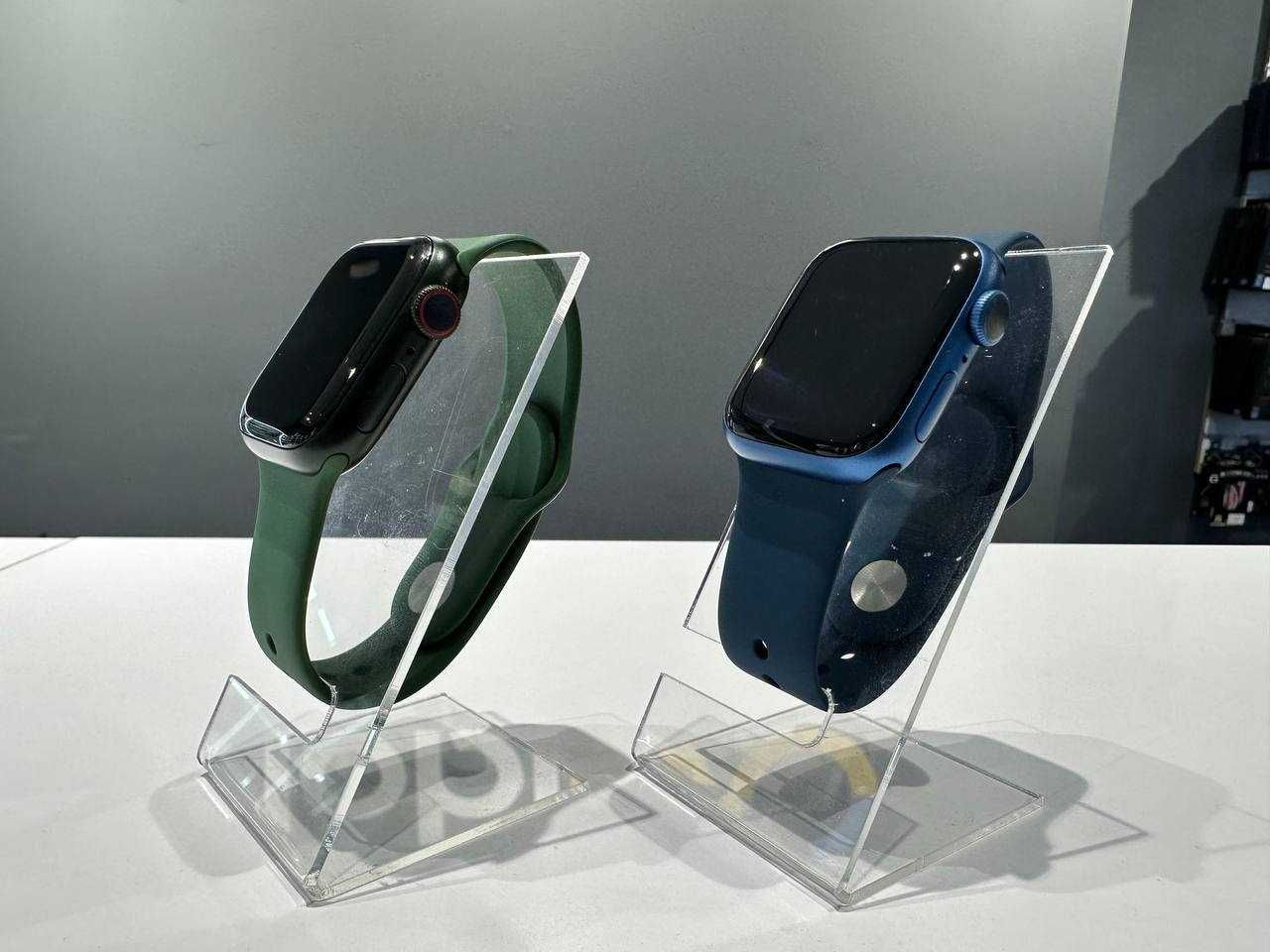 Apple Watch Series 7 41mm Blue/Green OpenBox. Рассрочка