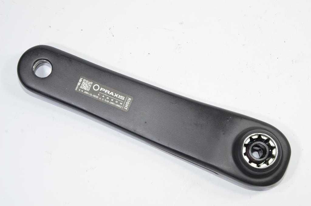 Lewe ramie korby PRAXIS Works eCrank Spezialized Carbon 165 uszkodzona
