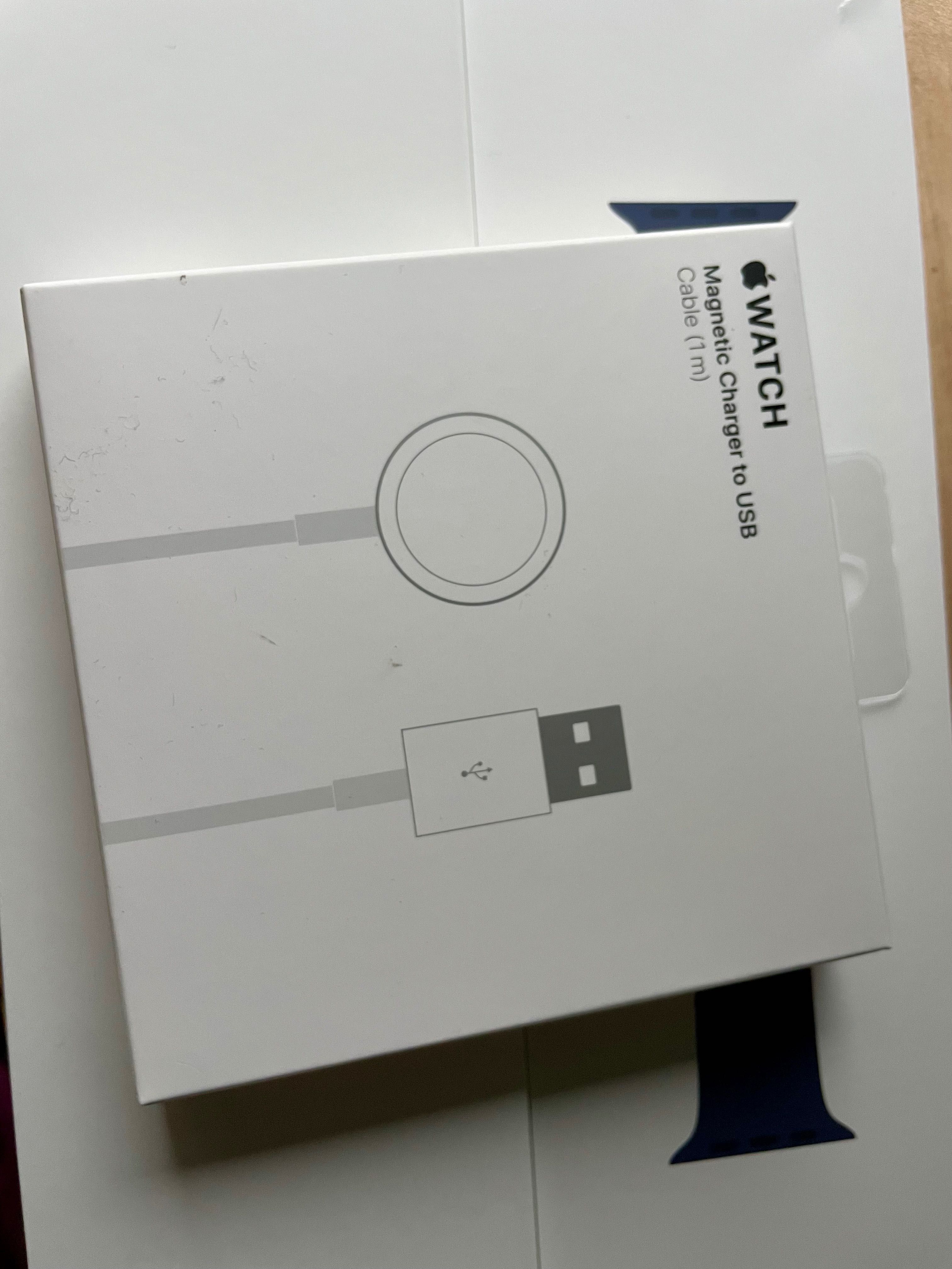 Apple Watch SE 2 40/Silver Aluminum Al Denim Sport Band M/L GPS NOWY