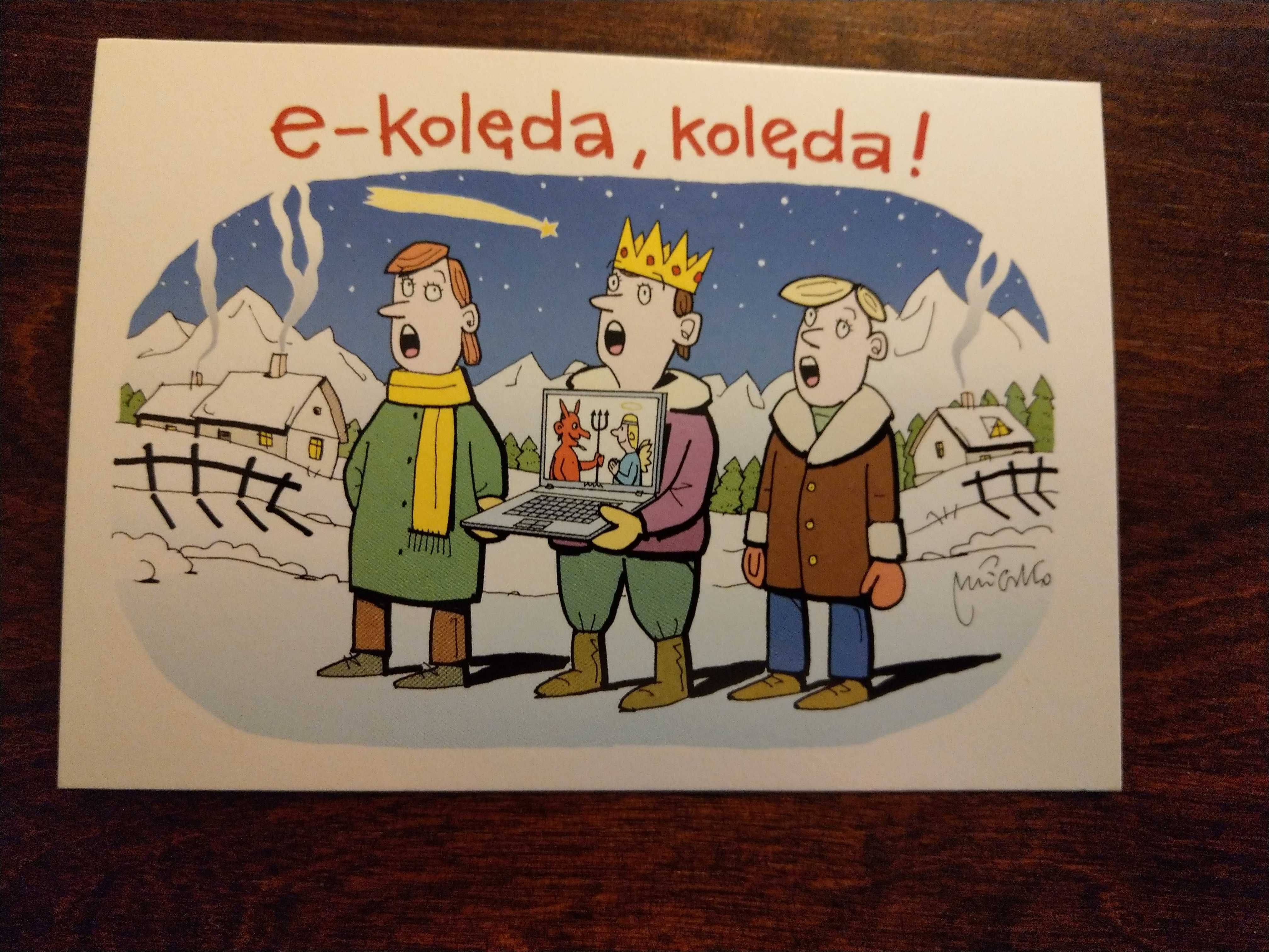 Karty pocztowe z rysunkami Andrzeja Mleczki