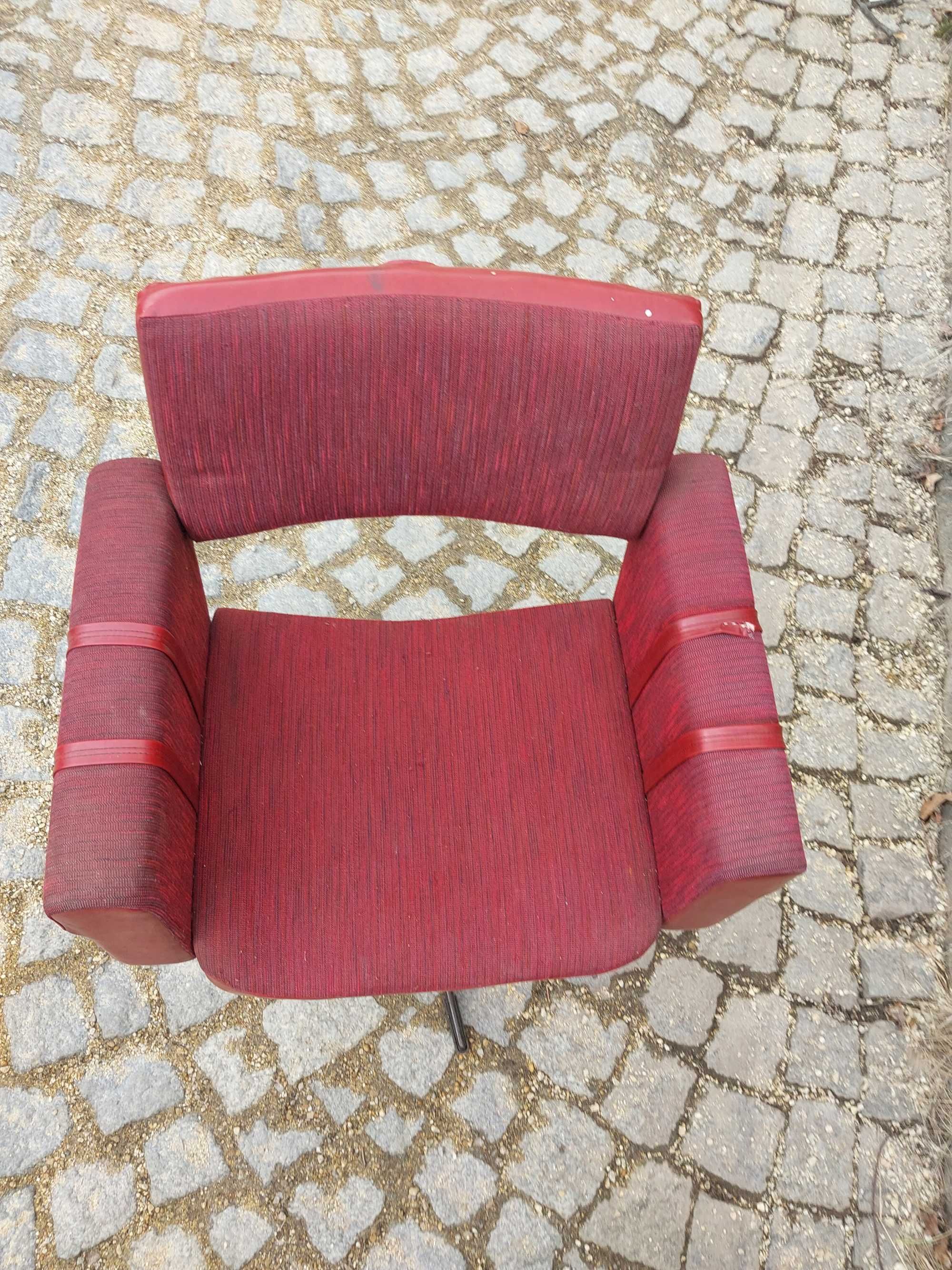 Fotel meblomet obrotowy prl vintage spółdzienia Mszana dolna
