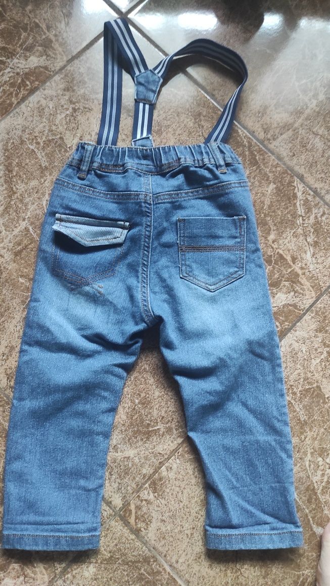 Jeansy spodnie chłopięce 86