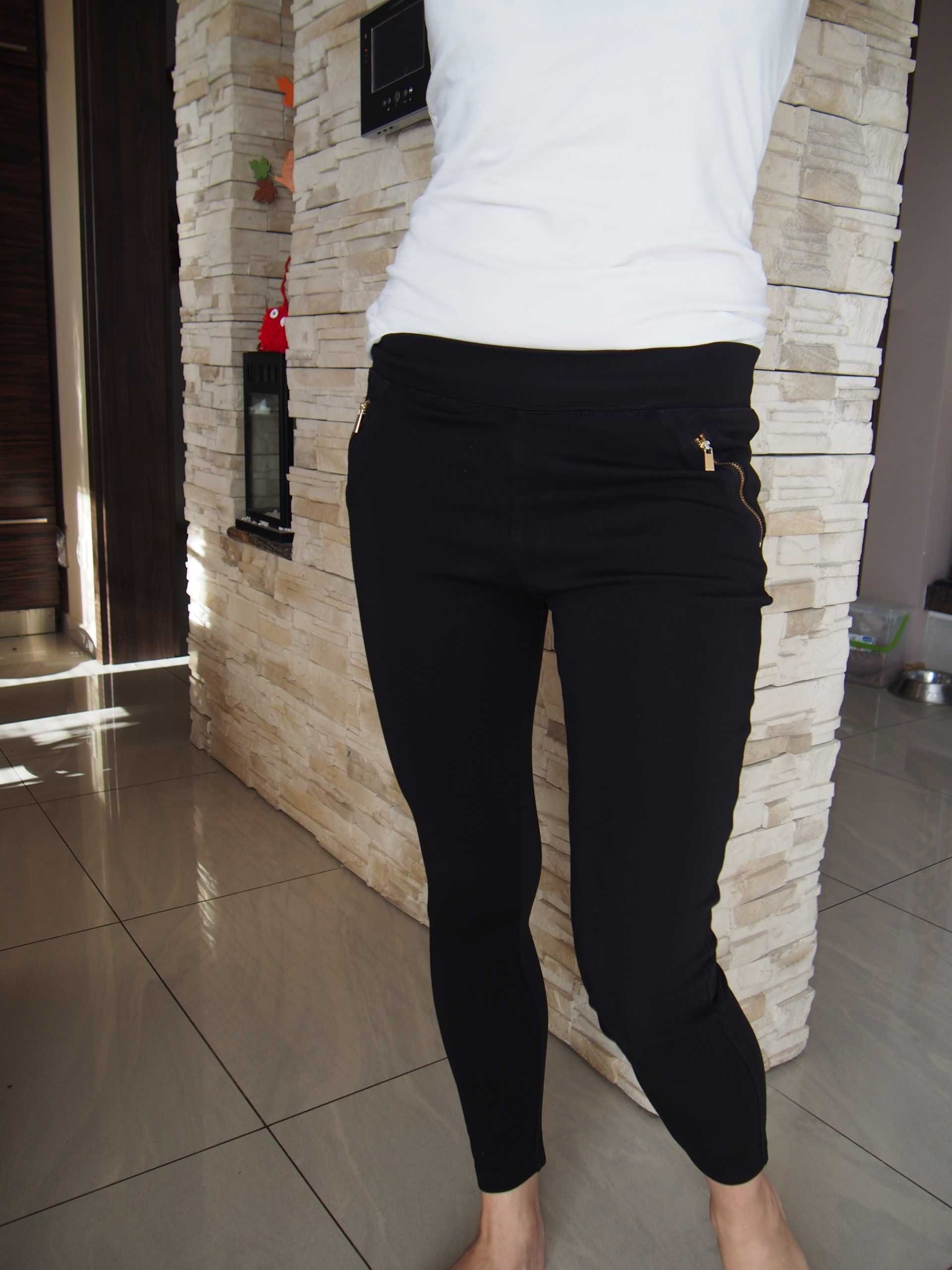 Spodnie getry czarne 152-158 cm lub S