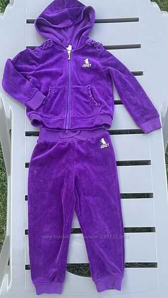 Велюровый костюм Juicy Couture размер 3Т, отличное состояние