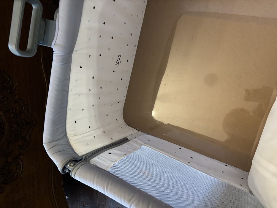 Łóżeczko dostawne dostawka kinderkraft szara turystyczne