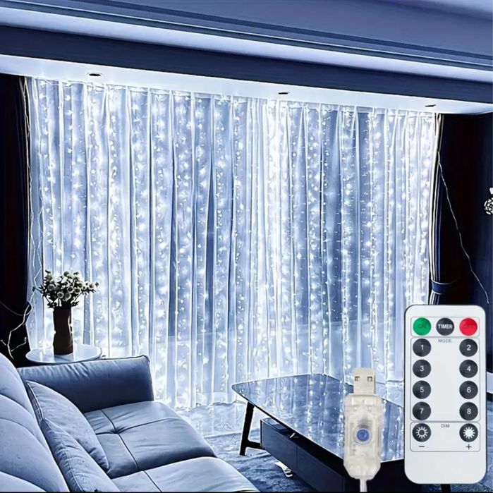 Гірлянда штора ,гирлянда