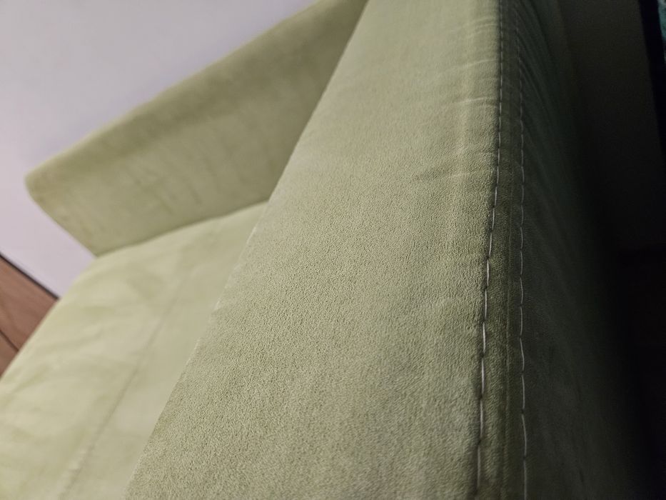 Tapczan rozkładany ZIELONY sofa fotel wersalka