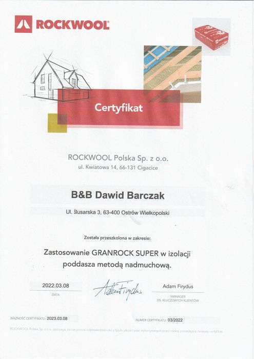 Wdmuchiwanie ocieplenie poddaszy wełna izolacje Termomodernizacja