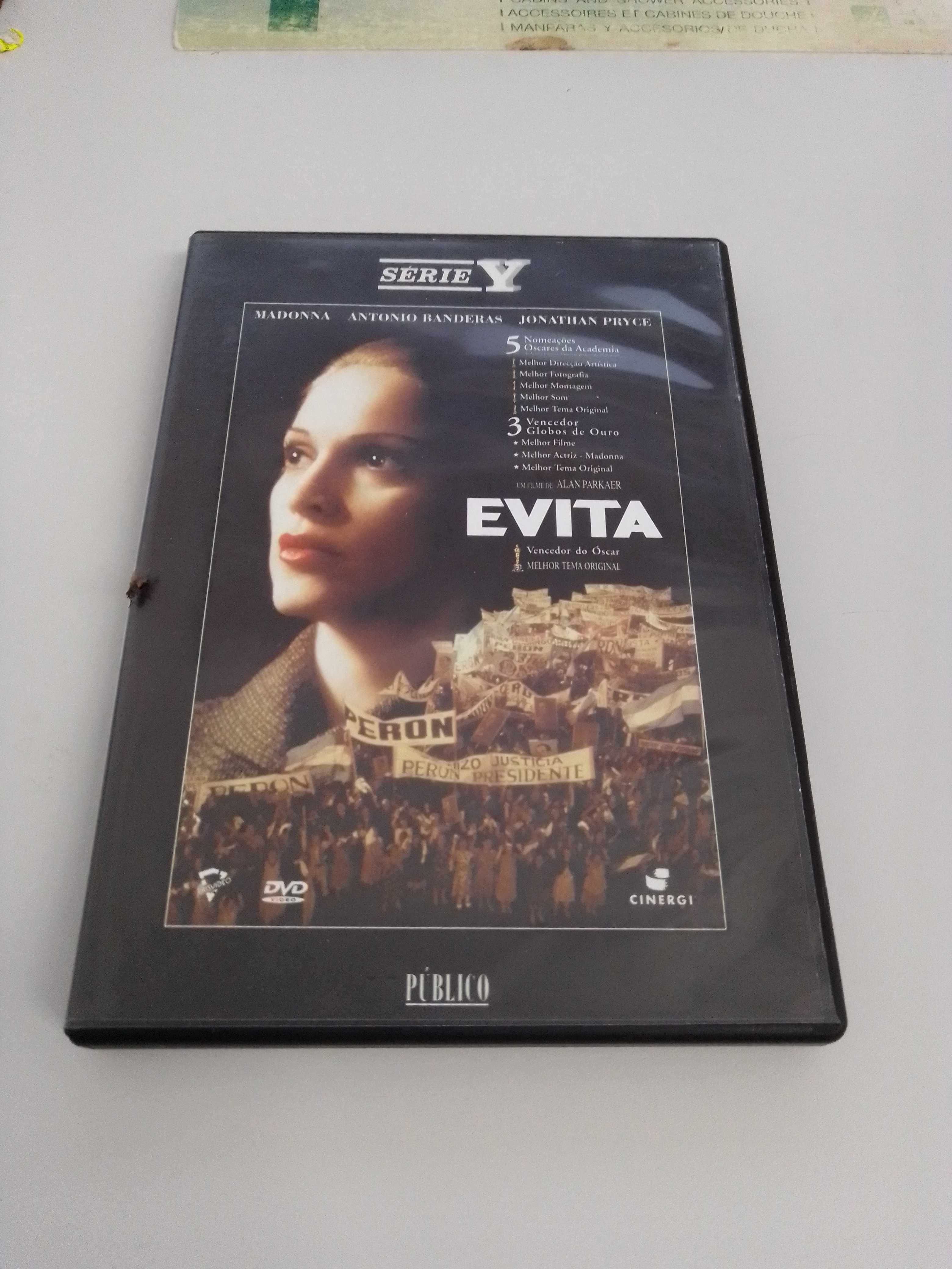 Dvd EVITA Filme Alan Parker Madonna Antonio Banderas Legds.PORT Madona