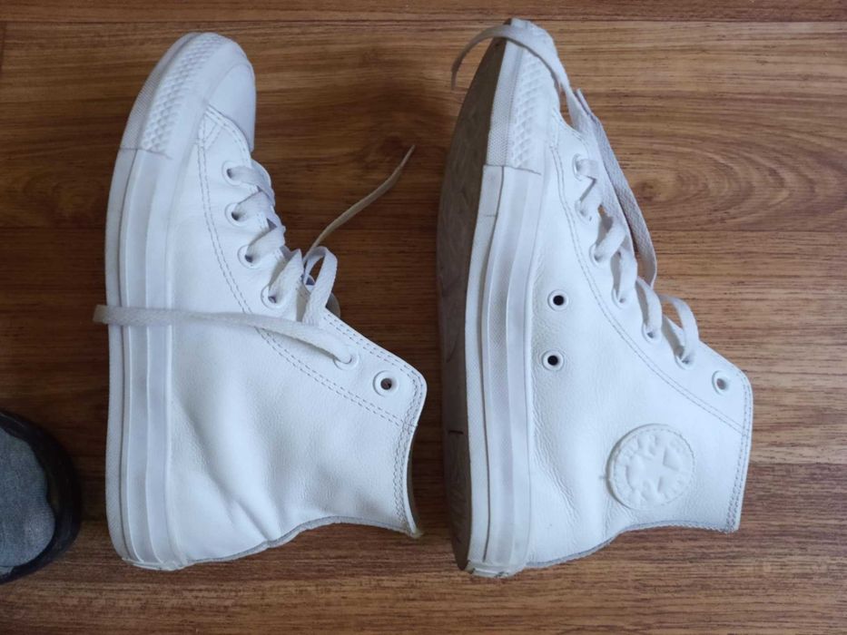 Кеди кросівки світлі білі конверс  36 37 Converse