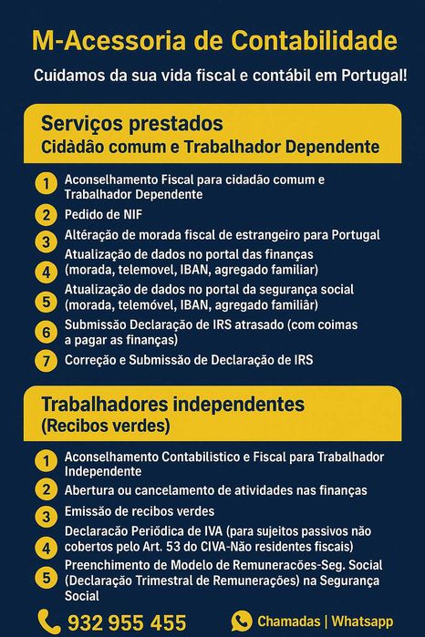 Serviços de contabilidade para Trabalhadores