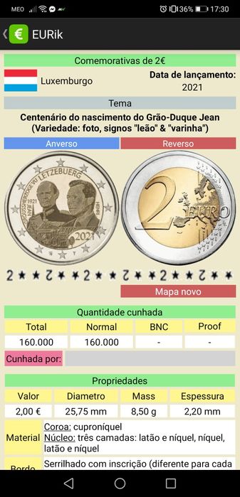 2 euros, Moedas 2021, comemorativas