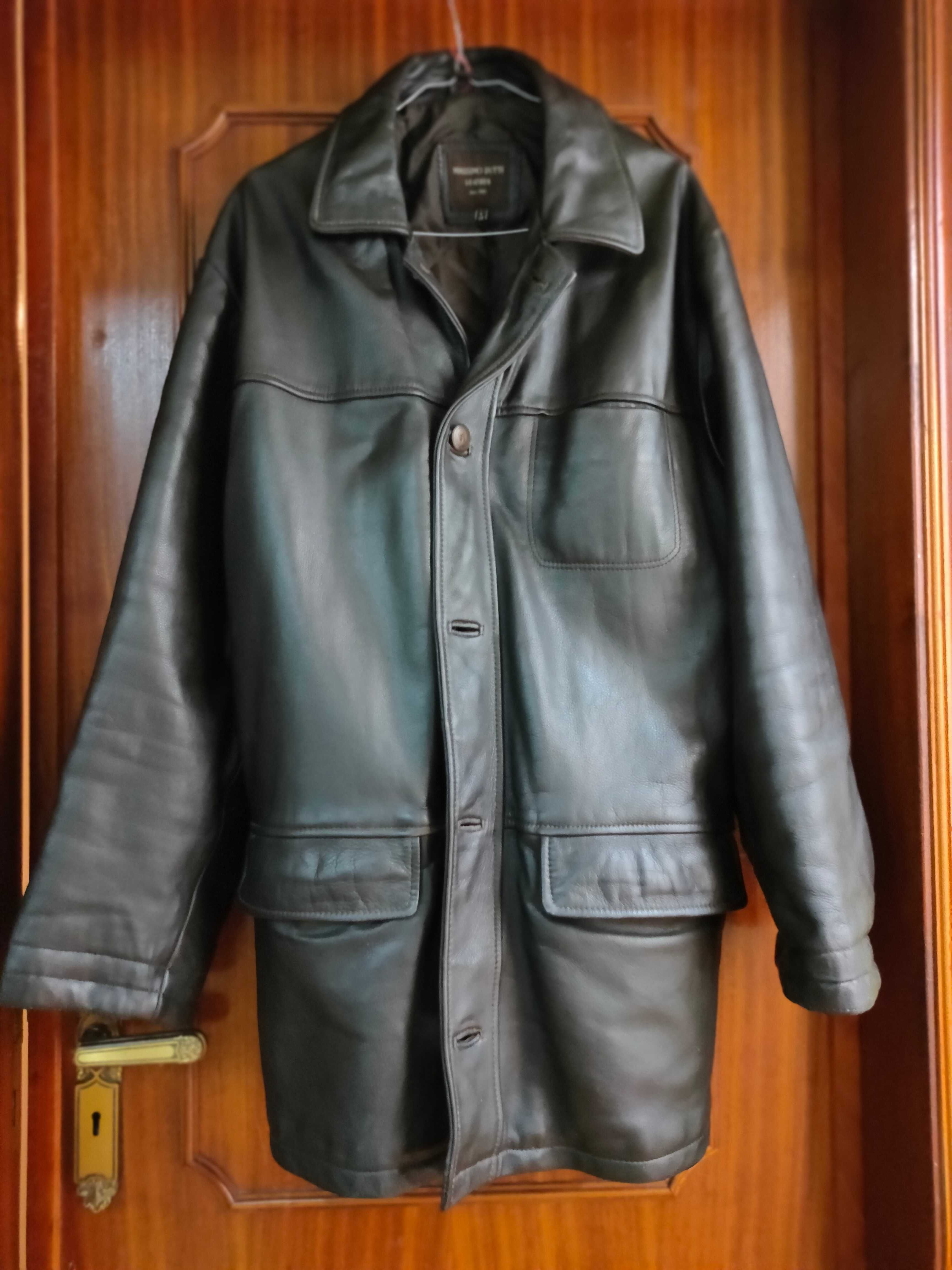 Casaco de Pele Massimo Dutti Tamanho L 40