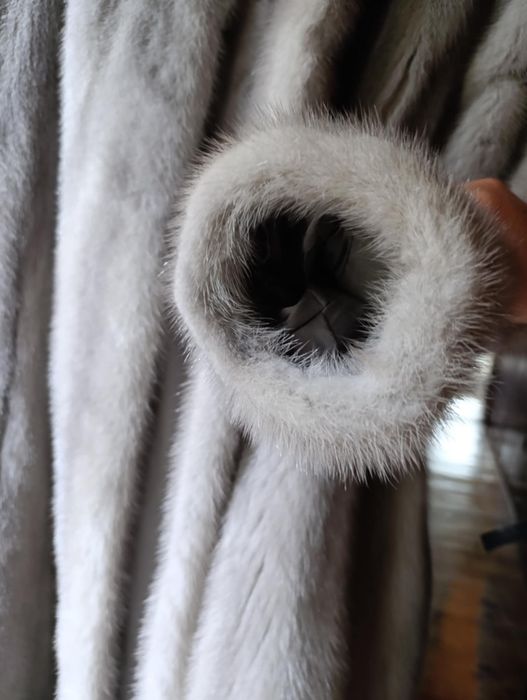 Futro naturalne z norek L/XL