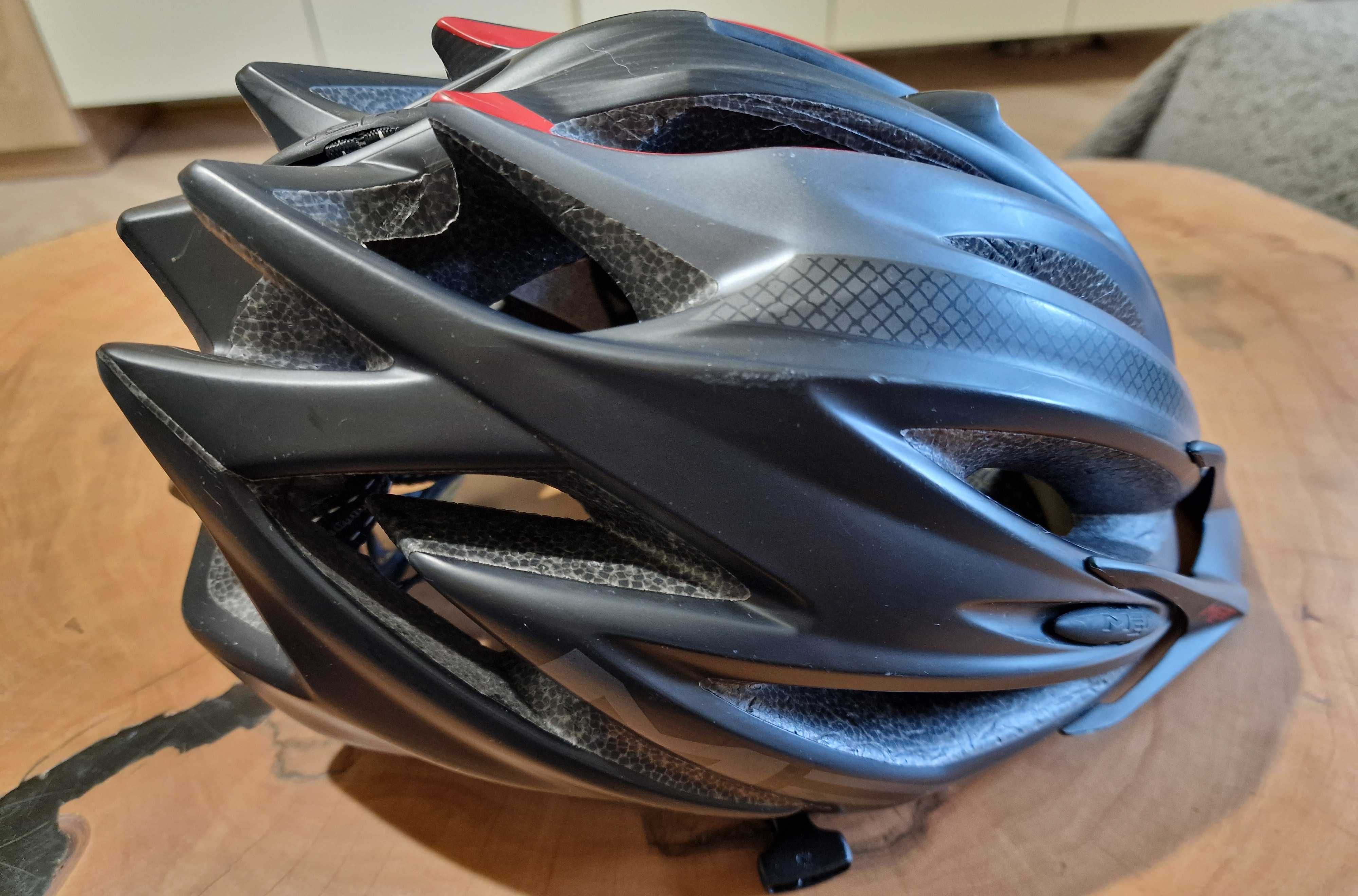 Kask rowerowy MET M93 Veleno L 58-61 cm + lampka