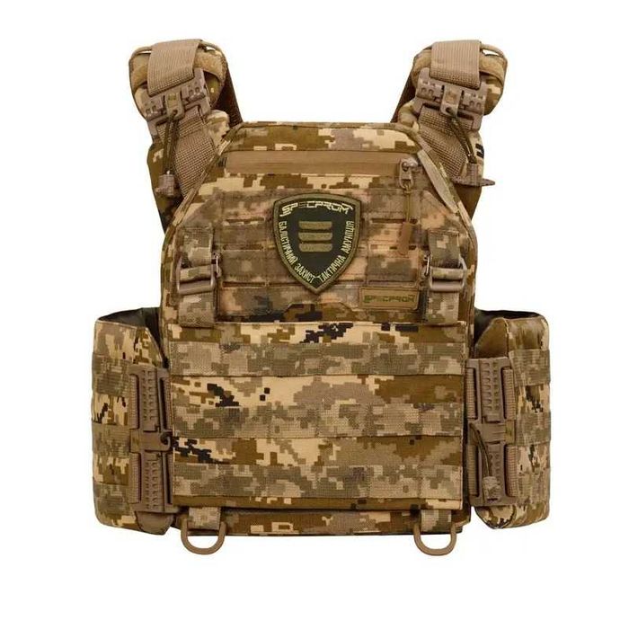 Плитоноска Warmor gen.3 Pro Піксель ММ14 + 3 підсумки для магазинів AK