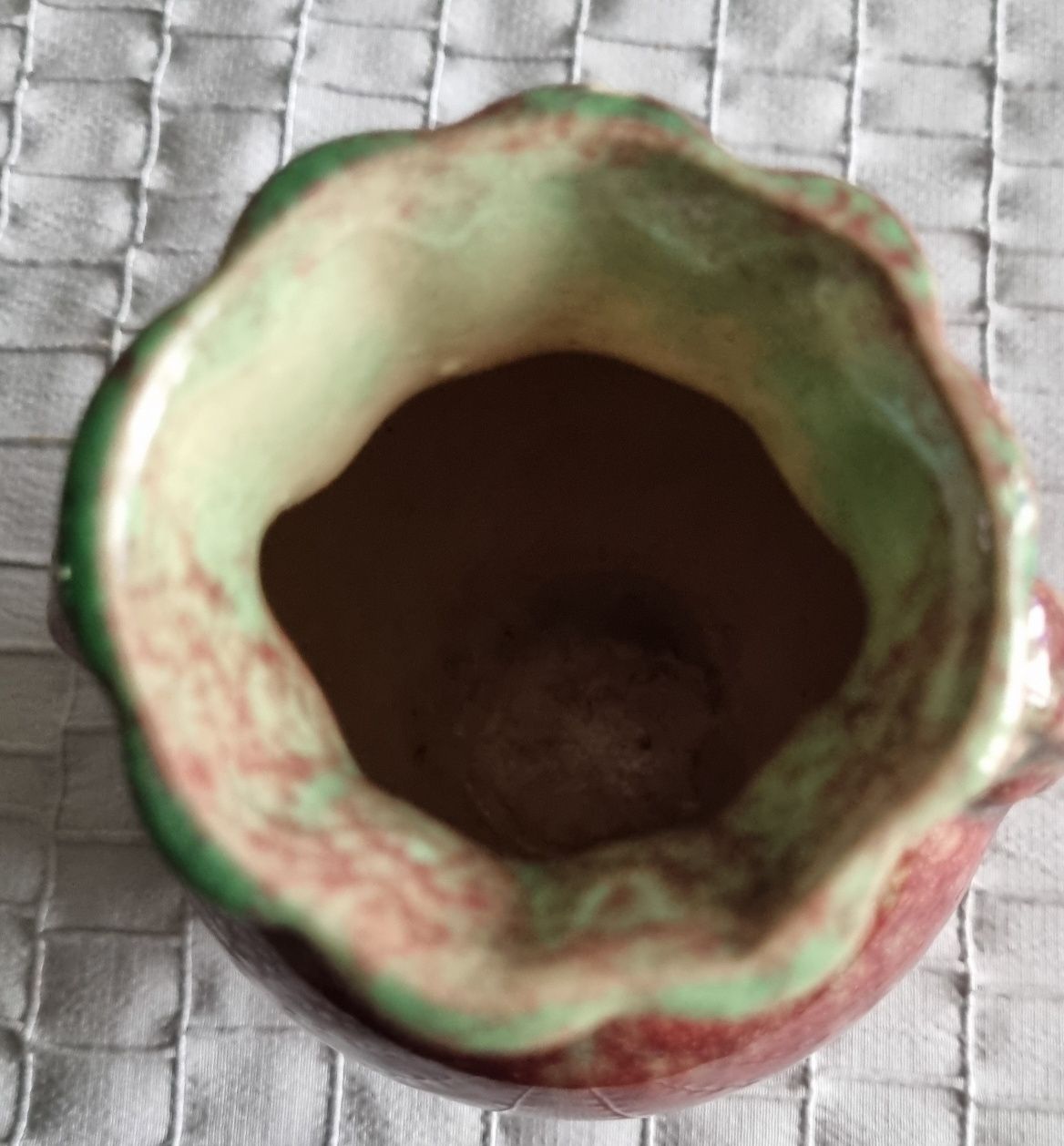 Dwukolorow ceramiczny wazon