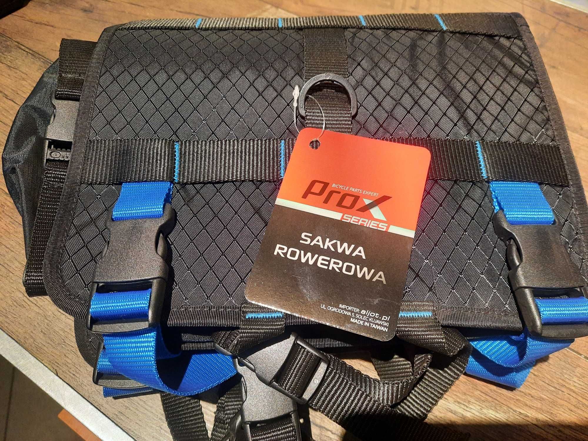 Sakwa rowerowa na kierownicę Prox backpacking 8,8L montaż na paski
