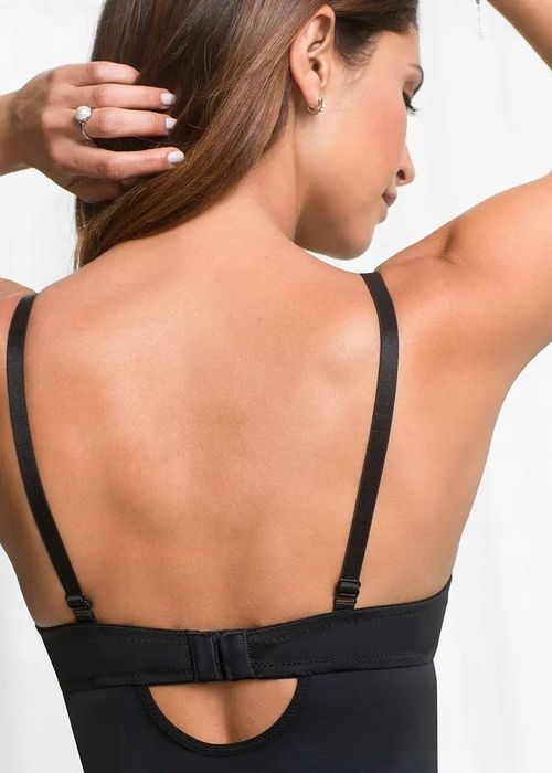 B.P.C. body na fiszbinie czarne połyskujące średni stopień modelowania