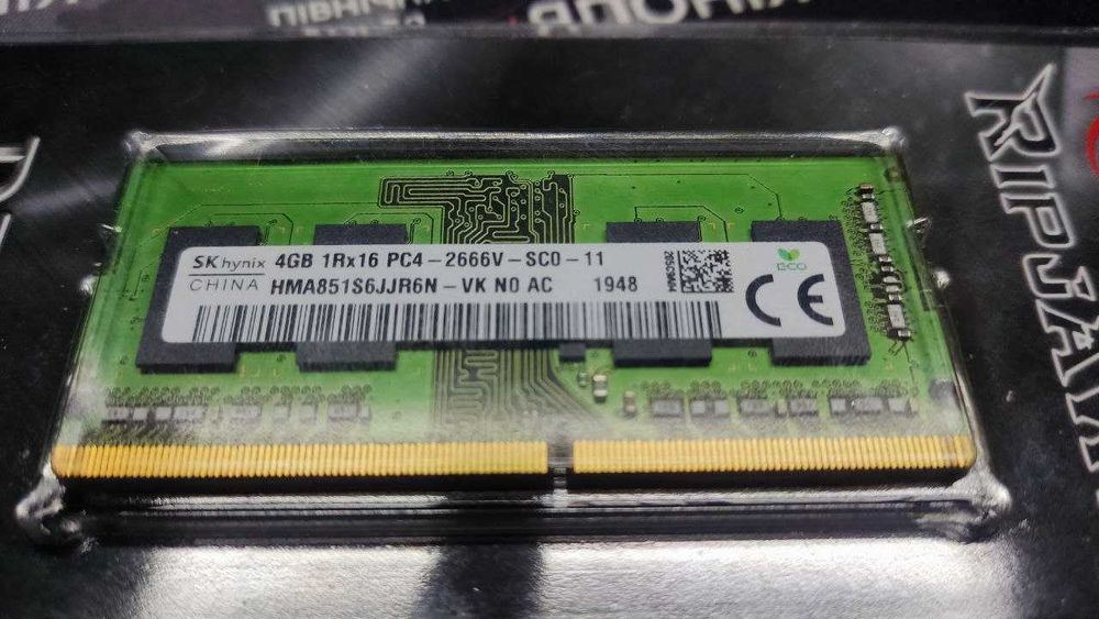 Оперативна пам'ять для ноутбука skhynix DDR4 4gb 2666mhz