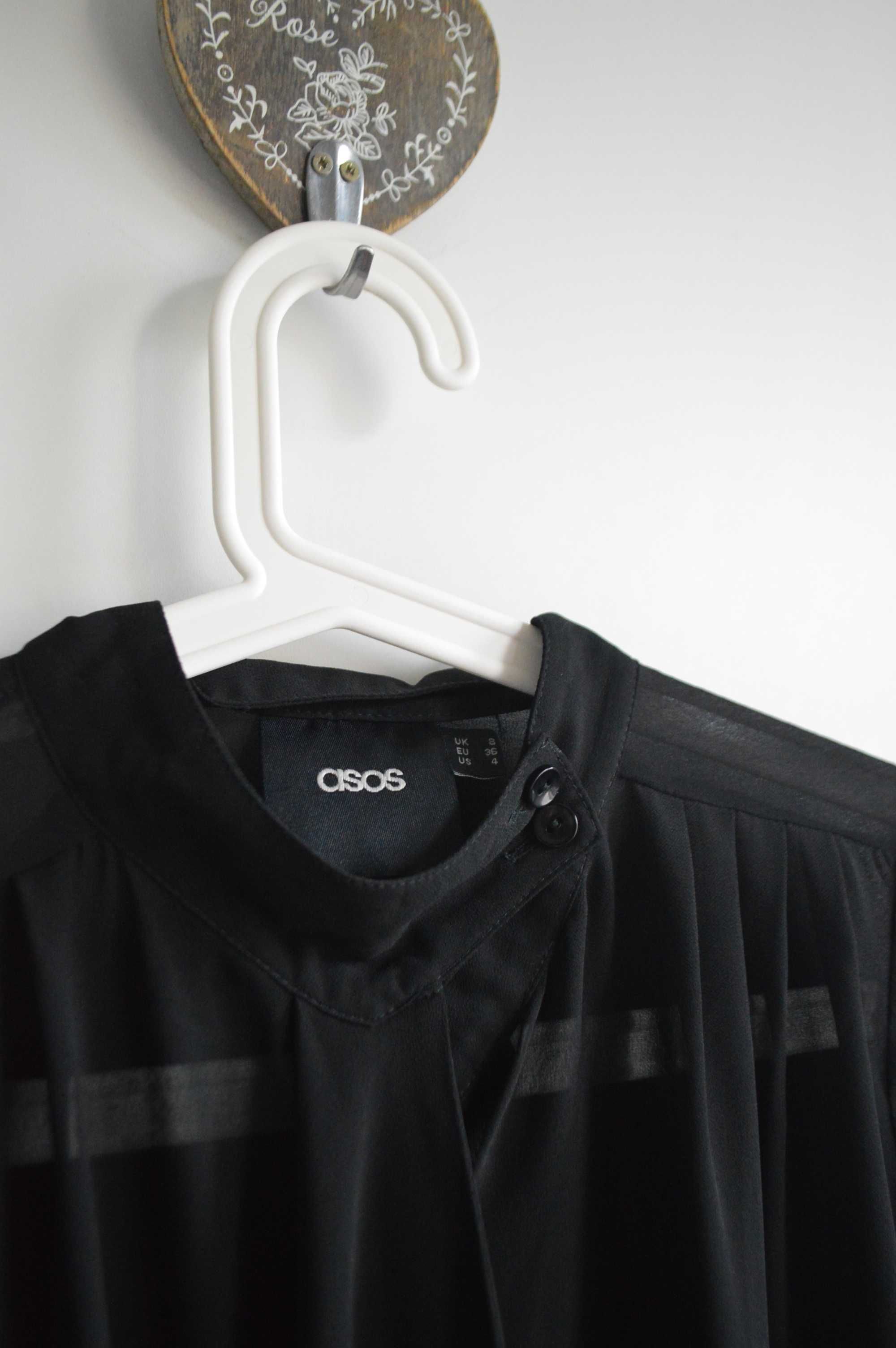 ASOS koszula bluzka czarna M minimalizm elegancka koszula
