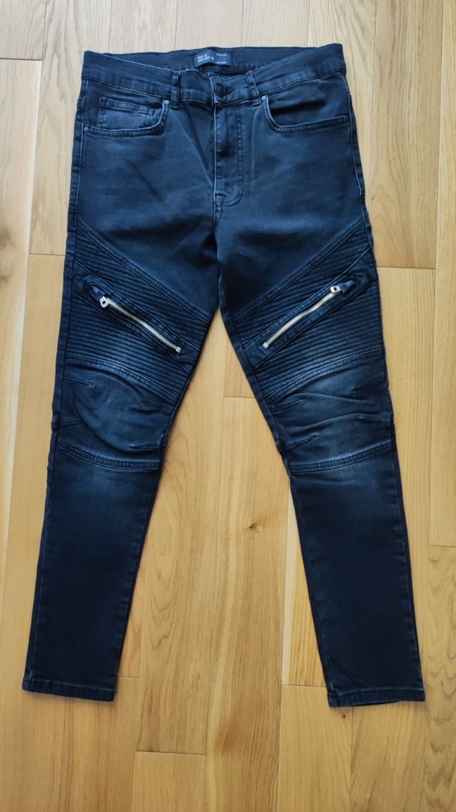Nowe spodnie męskie Zara Skinny 42 czarne jeans
