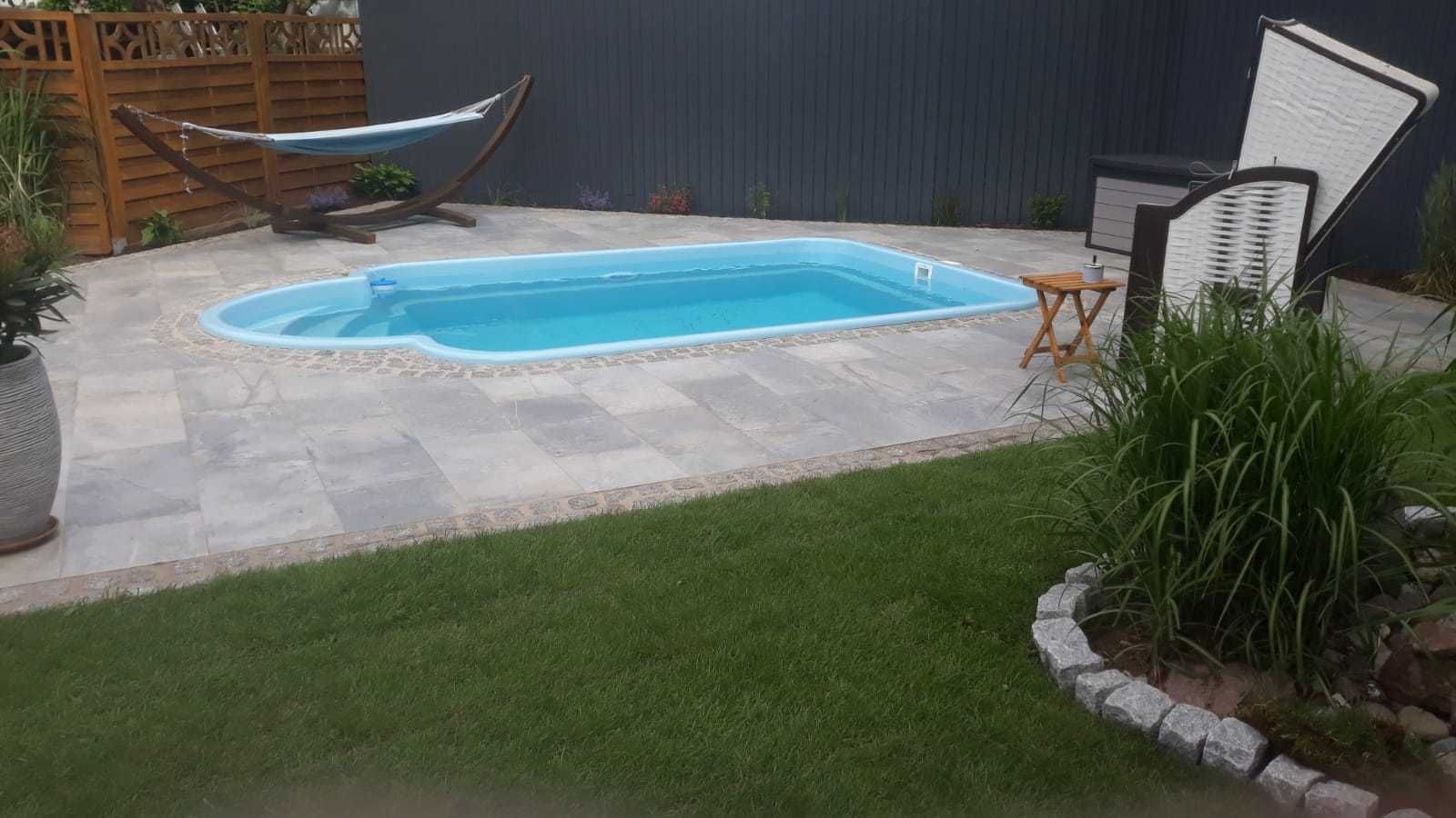 Basen ogrodowy z laminatu, poliestrowy 6x3x1,4 od ręki Producent