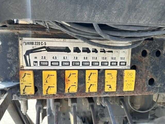 Самоскид MAN TGA 33.430 кран маніпулятор HIAB 220C-5 ротатор грейфер