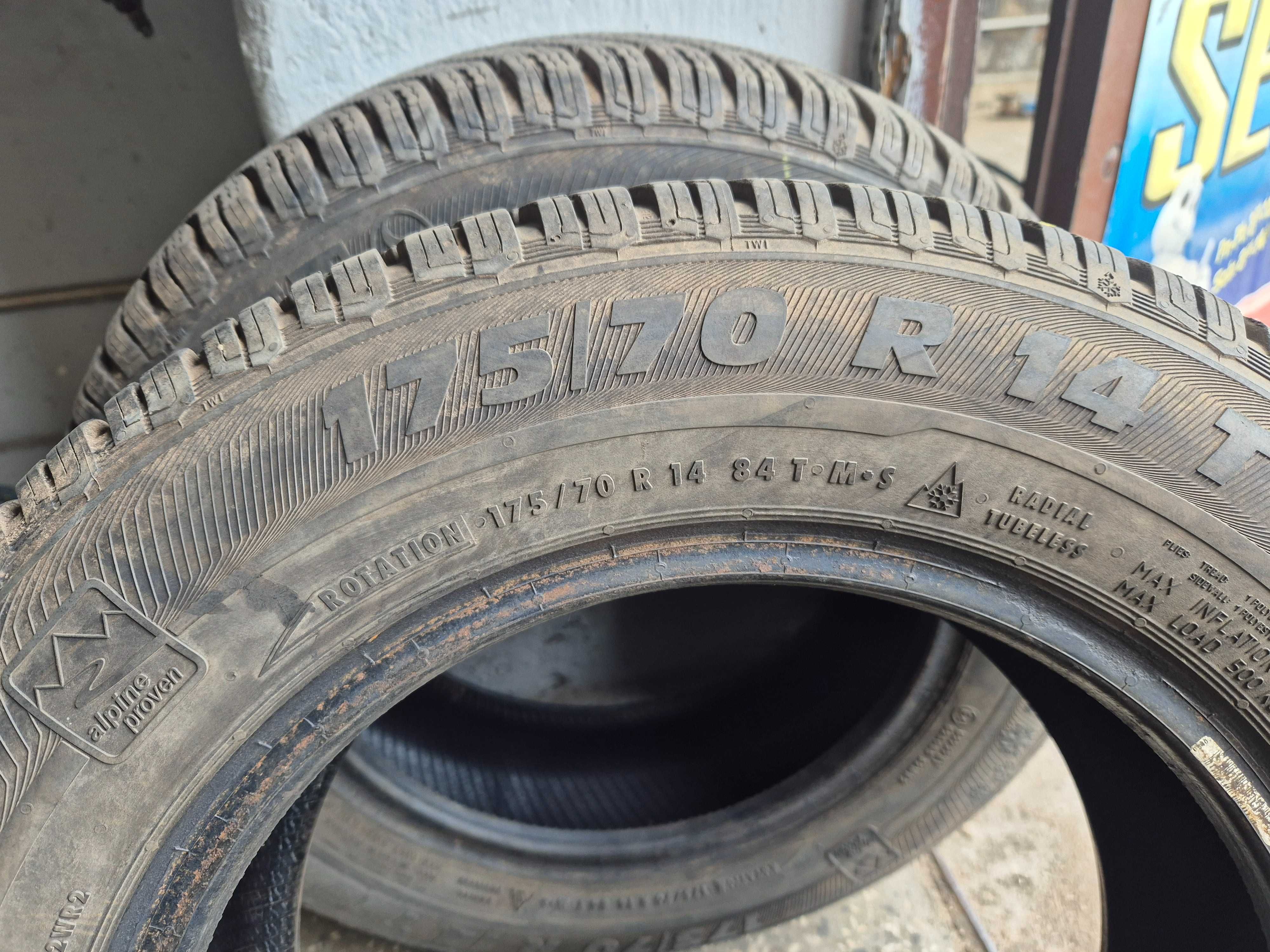 175/70r14 semperit opony zimowe uzywane 7mm
