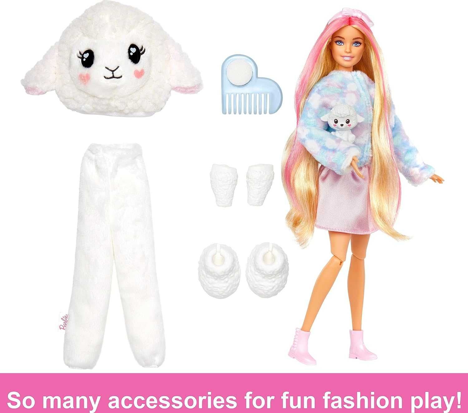 Barbie Cutie Reveal Doll & Accessories, Lamb Барбі ревіал ягня