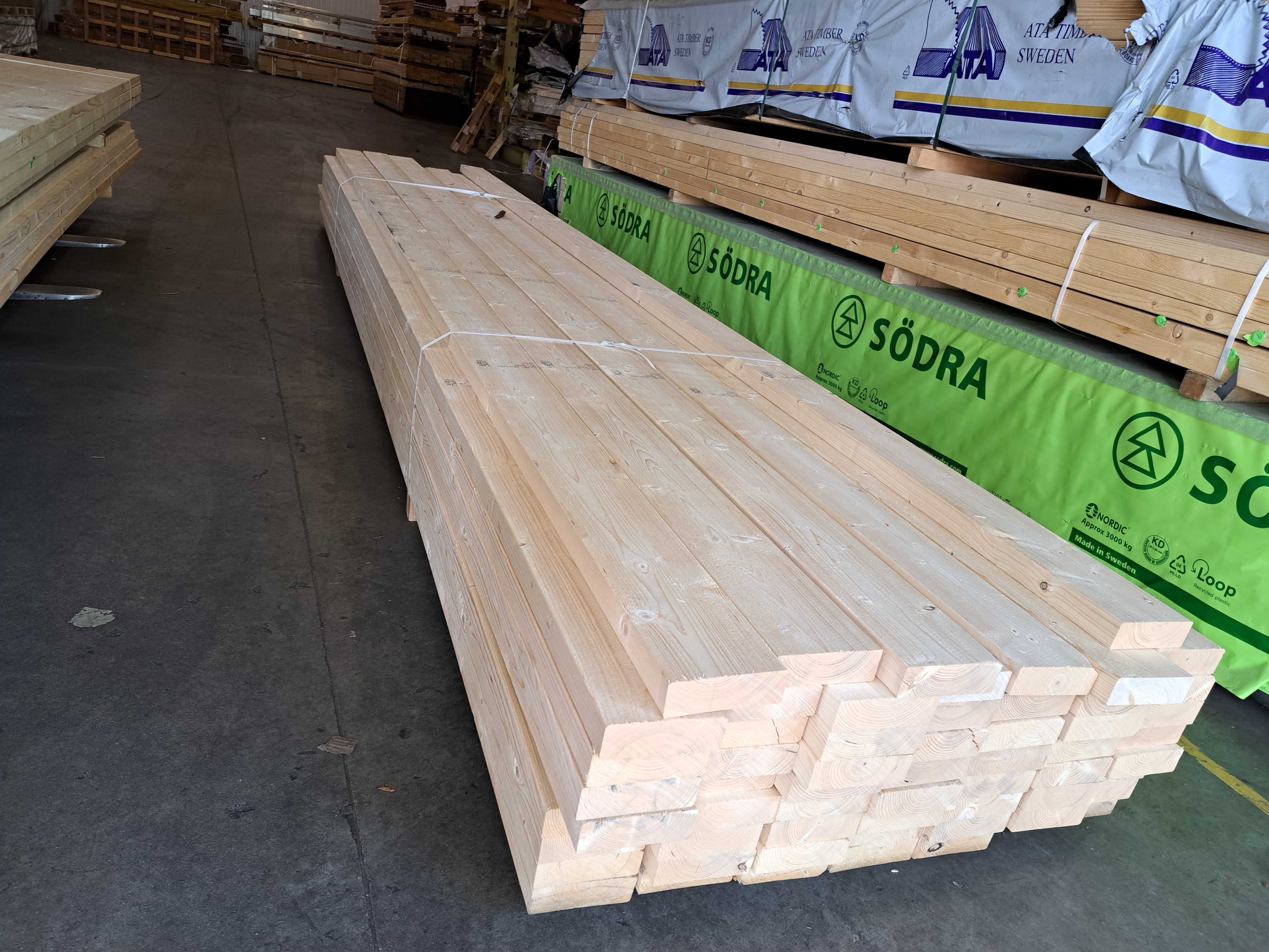 drewno konstrukcyjne lite C24, KVH, BSH, Steico