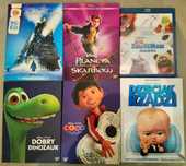 zestaw 6 płyt DVD bajek KAŻDA JEDEN RAZ OBEJRZANA Disney DreamWorks WB