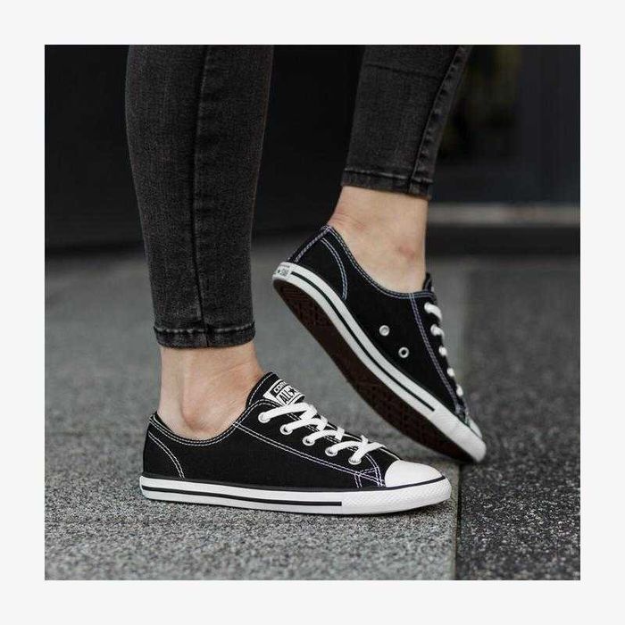 Кеды женские низкие Конверс Кеди жіночі чорні Converse CT AS р.38,5