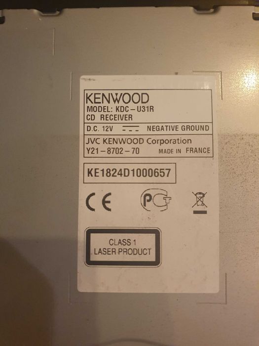 Radio carro Kenwood
