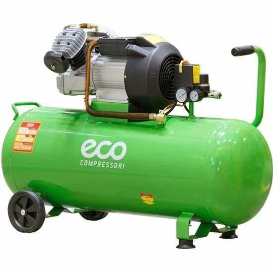 Компресор Eco (100л, 3.5 кВт 220 В, 8 aт, 520 л/хв, 2 цил.) Компрессор