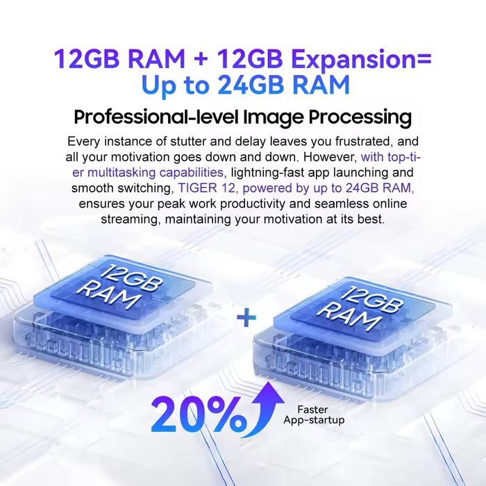 Oscal Tiger 12 8+128GB 6.78" 120Гц Helio G99 5000мАг 33Вт 64Мп NFC