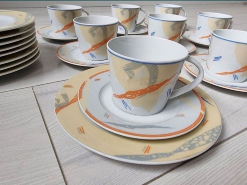 Okazja! Zestaw 9 filiżanek Lubiana porcelana